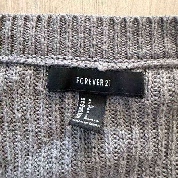 Gray Button Cardigan - Picture 2 of 3